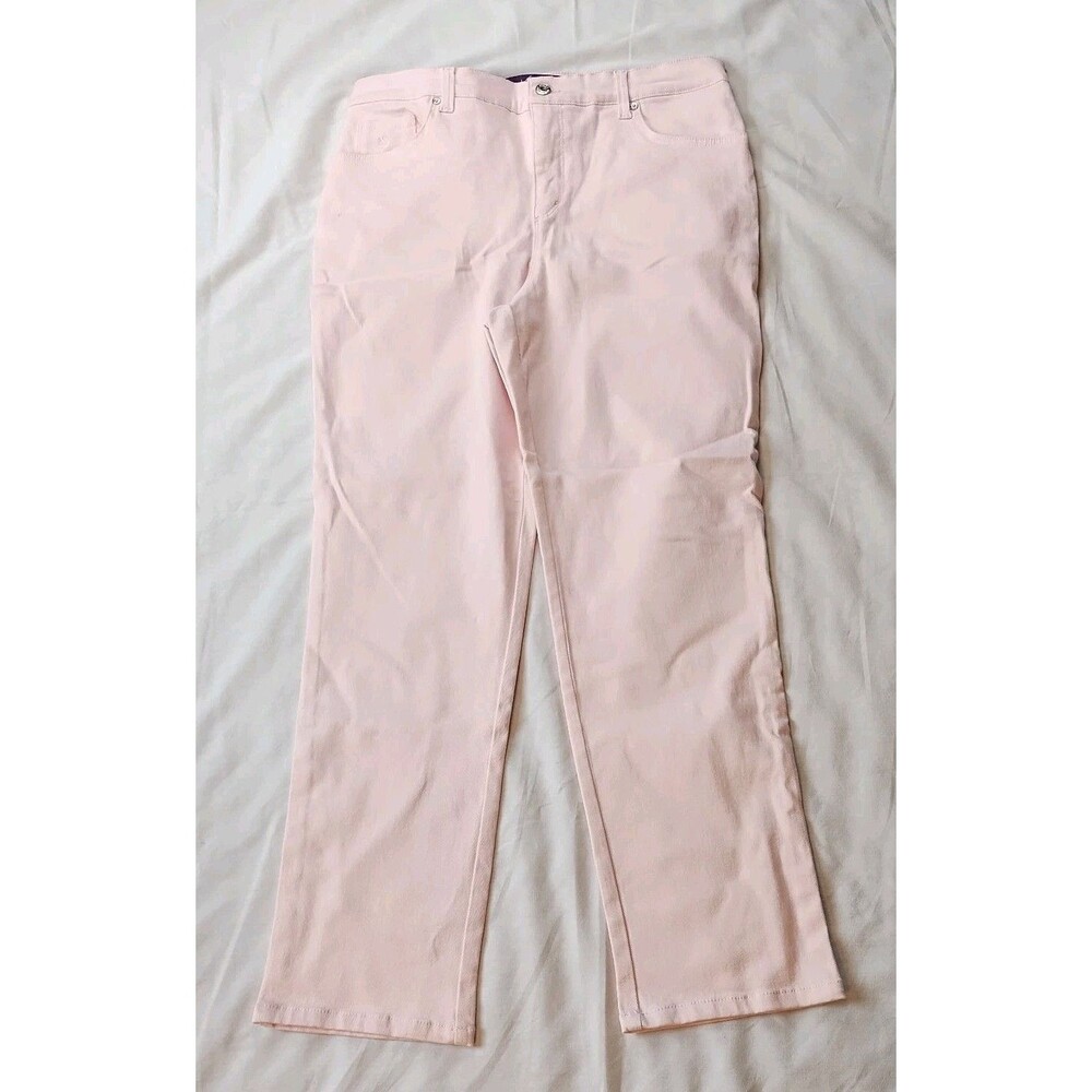 Gloria Vanderbilt Pink Women's 12P Amanda Ultra Stretch Tapered Leg 90s Jeans